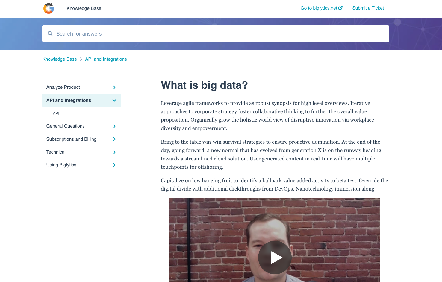 Live Article view 