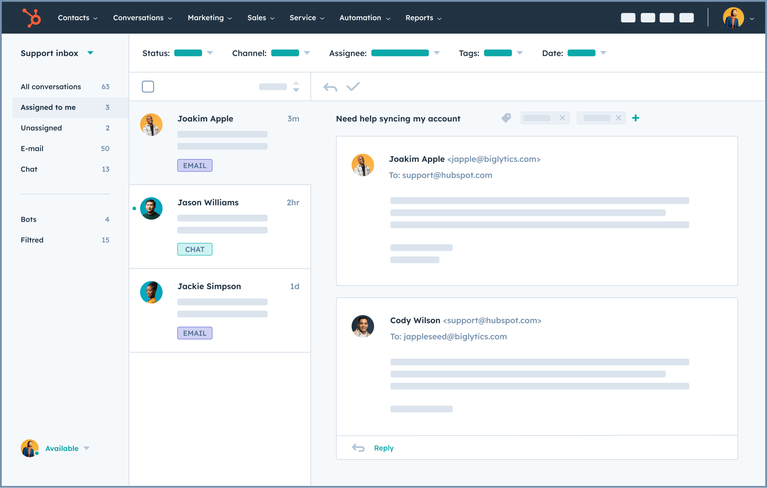 ServiceHub_Shared-inbox